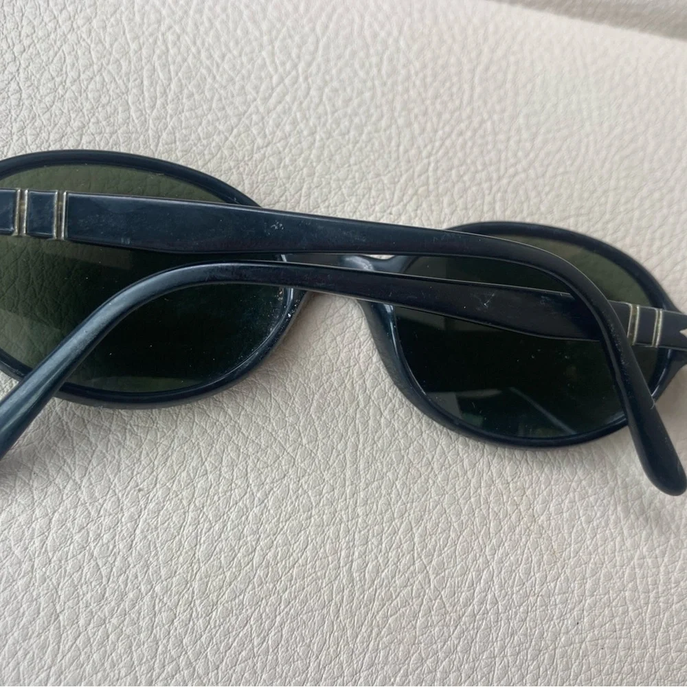 Classic Black Oval Sunglasses - Persol